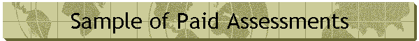 Sample of Paid Assessments