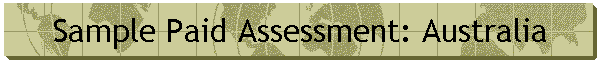 Sample Paid Assessment: Australia