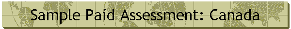 Sample Paid Assessment: Canada